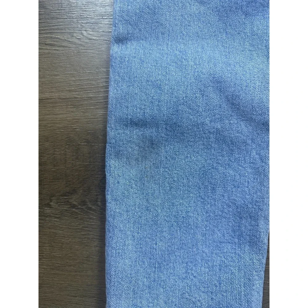 Topman Stretch Skinny Jeans Women's‎ 30R x 32 Blue Denim Distressed Casual